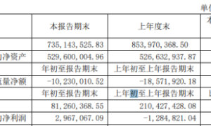 太化股份2021年第一季度净利296.71万扭亏为盈 银行贷款利息减少（太化股份前景）